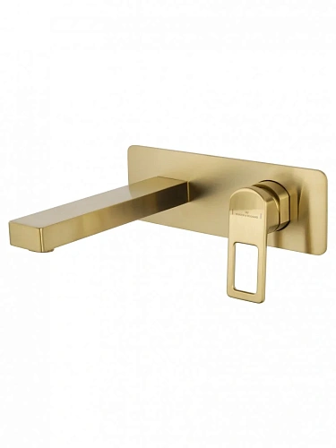 Смеситель для раковины Wonzon & Woghand встраиваемый, брашированное золото (WW-88869010-BG) Смеситель для раковины Wonzon & Woghand встраиваемый, брашированное золото (WW-88869010-BG)