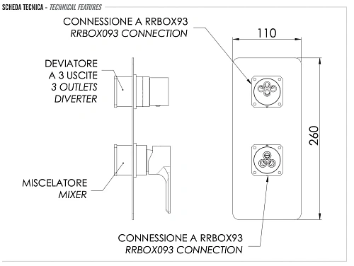Смеситель для душа Remer Energy EY93KBNP, никель брашированный Смеситель для душа Remer Energy EY93KBNP, никель брашированный