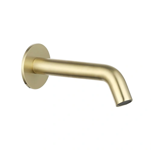 Излив AQUAme AQM8302BG встраиваемый 110-180мм, латунь, золото шлифованное Излив AQUAme AQM8302BG встраиваемый 110-180мм, латунь, золото шлифованное