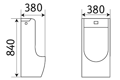 Писсуар CeramaLux X529P белый Писсуар CeramaLux X529P белый