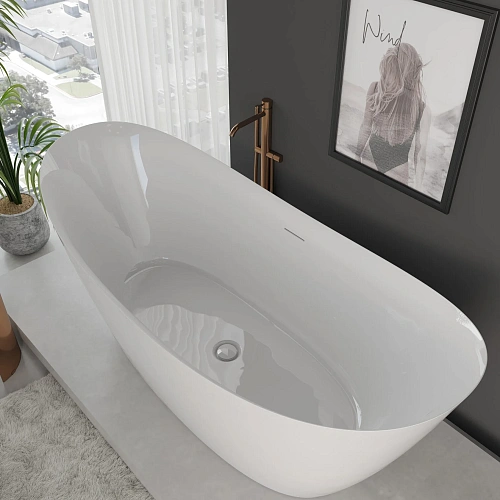 Ванна отдельностоящая AQUAme AQM3504GW белый Ванна отдельностоящая AQUAme AQM3504GW белый