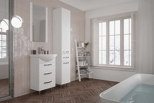 Тумба под раковину Aquaton Ария 50 Н белый 1A140201AA010 Тумба под раковину Aquaton Ария 50 Н белый 1A140201AA010