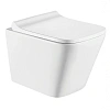 Унитаз подвесной CeramaLux 5171 белый с крышкой микролифт Унитаз подвесной CeramaLux 5171 белый с крышкой микролифт
