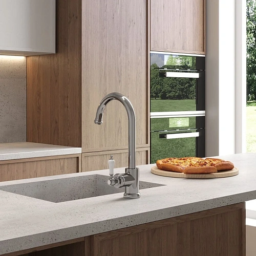 Смеситель для кухни Paini Duomo 88CR572L1US1KM удлиненный излив Смеситель для кухни Paini Duomo 88CR572L1US1KM удлиненный излив