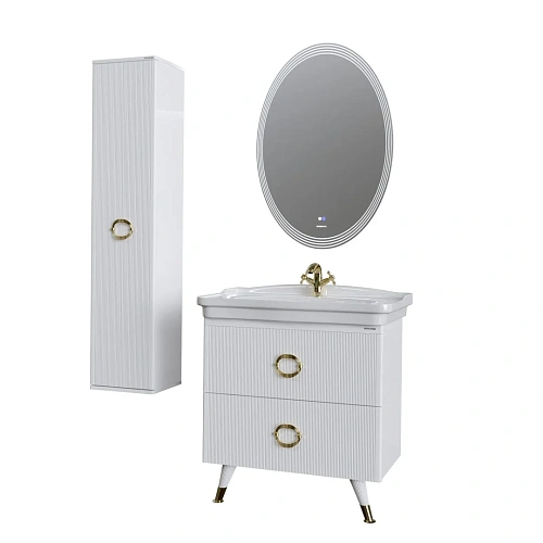 Тумба под раковину GROSSMAN АТРИО-85 см белый глянец (ум.МОДЕРН-85) напольная 108016 Тумба под раковину GROSSMAN АТРИО-85 см белый глянец (ум.МОДЕРН-85) напольная 108016