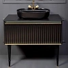 Тумба под раковину Armadi Art Canale 80 843-080-BG черная + золото Тумба под раковину Armadi Art Canale 80 843-080-BG черная + золото