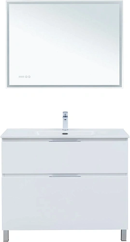 Тумба под раковину Aquanet Алвита New 100 00344135 напольная, белый матовый Тумба под раковину Aquanet Алвита New 100 00344135 напольная, белый матовый