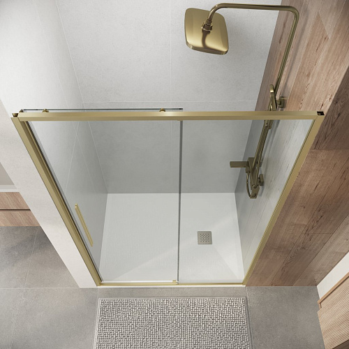 Душевая дверь Niagara Nova NG-44-11ASG (110х195) раздвижная, золото сатин, стекло прозрачное Душевая дверь Niagara Nova NG-44-11ASG (110х195) раздвижная, золото сатин, стекло прозрачное