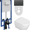 Комплект Унитаз подвесной STWORKI Ларвик 5512 безободковый с микролифтом + Система инсталляции для у 588957 Комплект Унитаз подвесной STWORKI Ларвик 5512 безободковый с микролифтом + Система инсталляции для у 588957