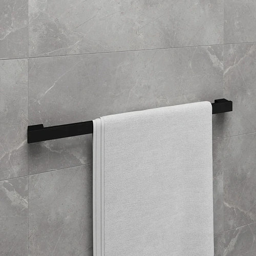 Полотенцедержатель Lemark SMOOTH LINE одинарный, чёрный матовый 9782023 Полотенцедержатель Lemark SMOOTH LINE одинарный, чёрный матовый 9782023