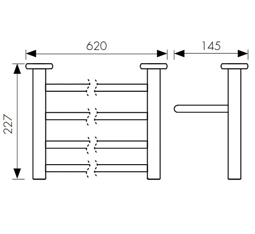 Полотенцедержатель Kaiser KH-4709 бронза цинк Полотенцедержатель Kaiser KH-4709 бронза цинк