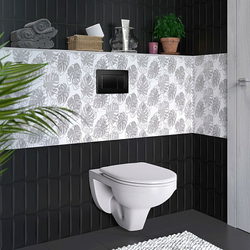 Инсталляция для унитаза Berges Аtom Line 410 кнопка Soft Touch черная, 040332 Инсталляция для унитаза Berges Аtom Line 410 кнопка Soft Touch черная, 040332