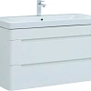 Тумба под раковину Aquanet София 105 белый глянец (2 ящика) 00274116 Тумба под раковину Aquanet София 105 белый глянец (2 ящика) 00274116