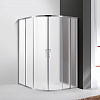Картинка анонса товара «душевой уголок cezares molveno-r-22-100+30-p-cr 130x130см стекло рифленое, профиль хром»