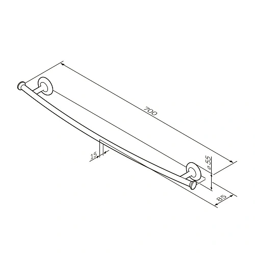 Полотенцедержатель AM.PM Like A80346400 60 см Полотенцедержатель AM.PM Like A80346400 60 см