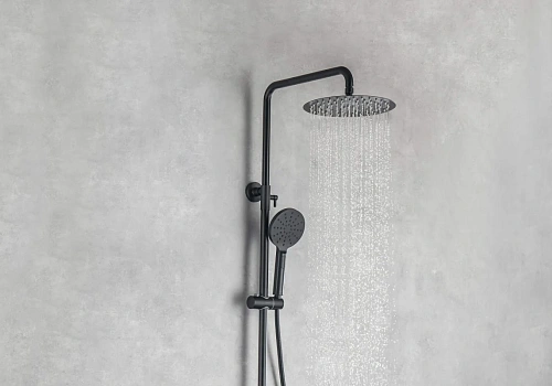 Душевая система Aquatek ВЕГА AQ2046MB черный матовый Душевая система Aquatek ВЕГА AQ2046MB черный матовый