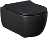 Унитаз подвесной Allen Brau Priority 4.31001.31 с крышкой, черный матовый