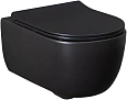 Унитаз подвесной Allen Brau Priority 4.31001.31 с крышкой, черный матовый Унитаз подвесной Allen Brau Priority 4.31001.31 с крышкой, черный матовый
