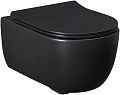 Унитаз подвесной Allen Brau Priority 4.31001.31 с крышкой, черный матовый Унитаз подвесной Allen Brau Priority 4.31001.31 с крышкой, черный матовый