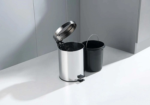 Ведро для мусора Aquatek AQ4991CR хром полированный Ведро для мусора Aquatek AQ4991CR хром полированный