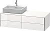 Тумба под раковину Duravit XSquare XS4913L2222 140 см белая глянцевый