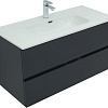 Тумба под раковину Aquanet Алвита New 100 2 ящика, антрацит 00277519 Тумба под раковину Aquanet Алвита New 100 2 ящика, антрацит 00277519