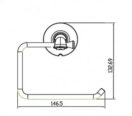 Держатель туалетной бумаги Kaiser KH-4000 Держатель туалетной бумаги Kaiser KH-4000
