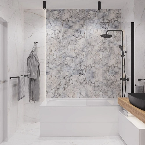 Комплект мебели STWORKI Ольборг 120 столешница дуб французский, без отверстий, с тумбой 80, с ракови 542606 Комплект мебели STWORKI Ольборг 120 столешница дуб французский, без отверстий, с тумбой 80, с ракови 542606