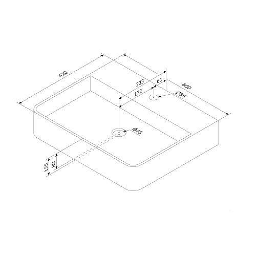 Раковина AM.PM Func M8FWCC10601WG накладная, прямоугольная с пъедесталом, 60 см, белый Раковина AM.PM Func M8FWCC10601WG накладная, прямоугольная с пъедесталом, 60 см, белый