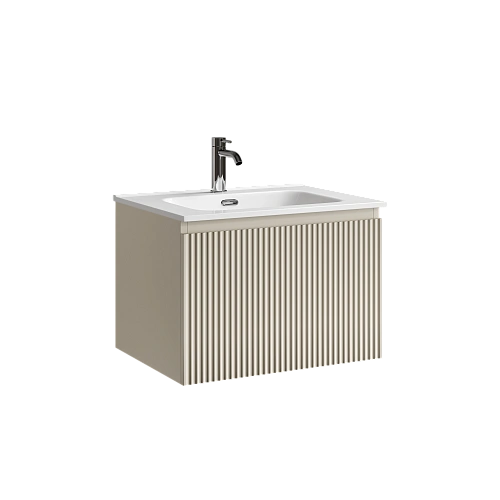 Тумба под раковину SANCOS Snob SNR1.060CE R 1.0 590х445х406 Beige Soft подвесная Тумба под раковину SANCOS Snob SNR1.060CE R 1.0 590х445х406 Beige Soft подвесная