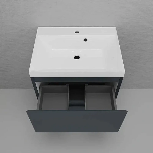 Тумба под раковину Style Line Манхэттен 60 см ЛС-00002378 напольная, графит Тумба под раковину Style Line Манхэттен 60 см ЛС-00002378 напольная, графит