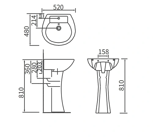 Раковина ARROW AP304 подвесная Раковина ARROW AP304 подвесная