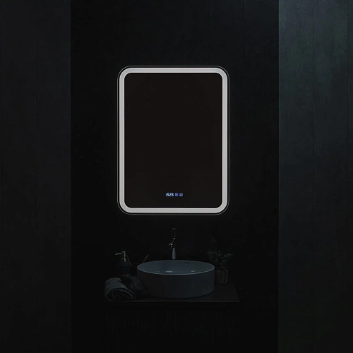 Зеркальный шкаф AQUAme AQM9204 левый, с подсветкой, подогревом и часами, корпус антрацит Зеркальный шкаф AQUAme AQM9204 левый, с подсветкой, подогревом и часами, корпус антрацит