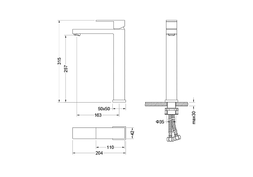 Смеситель для раковины Aquatek ЛИБРА AQ1604CR Хром Смеситель для раковины Aquatek ЛИБРА AQ1604CR Хром