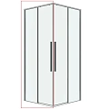 Душевая дверь GROSSMAN 1/2.К33.01.11.10.00 Galaxy (110x195) хром, стекло прозрачное Душевая дверь GROSSMAN 1/2.К33.01.11.10.00 Galaxy (110x195) хром, стекло прозрачное