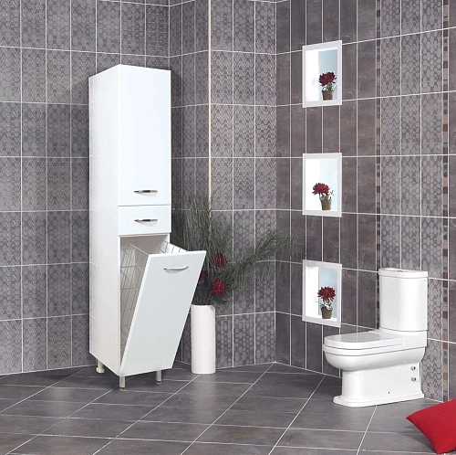 Шкаф-пенал Onika МОДЕРН 40.17 с корзиной левый 404009 Шкаф-пенал Onika МОДЕРН 40.17 с корзиной левый 404009