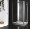 Душевой уголок CEZARES BERGAMO-W-AH-2-100/90-C-Cr-L 100x90см стекло прозрачное, профиль хром