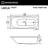 Акриловая ванна WHITECROSS Layla 170x75 "NANO" золото гидромассажная 0102.170075.100.NANO.GL Акриловая ванна WHITECROSS Layla 170x75 "NANO" золото гидромассажная 0102.170075.100.NANO.GL