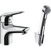 Картинка анонса товара «смеситель для раковины hansgrohe novus 71144000 с гигиенический душем»