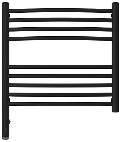 Полотенцесушитель электрический Сунержа Богема 3.0 выгнутая 500х500 МЭМ левый 31-5802-5050 Матовый ч Полотенцесушитель электрический Сунержа Богема 3.0 выгнутая 500х500 МЭМ левый 31-5802-5050 Матовый ч