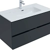 Тумба под раковину Aquanet Алвита New 90 2 ящика, антрацит 00303919 Тумба под раковину Aquanet Алвита New 90 2 ящика, антрацит 00303919