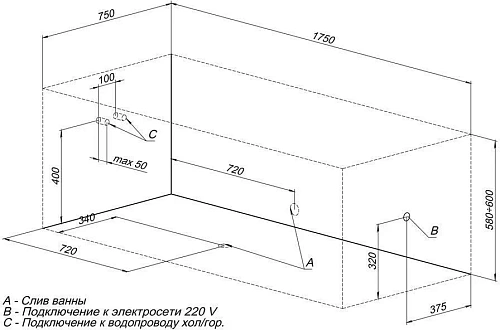 Акриловая ванна Aquanet Bright 175x75 (+ шторка Aquanet Alfa 4 NF6222-pivot) 00216295 + 00196049 Акриловая ванна Aquanet Bright 175x75 (+ шторка Aquanet Alfa 4 NF6222-pivot) 00216295 + 00196049