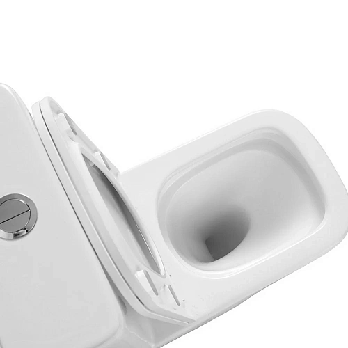 Унитаз напольный ABBER Rechteck AC1210T компакт белый, безободковый, смыв торнадо Унитаз напольный ABBER Rechteck AC1210T компакт белый, безободковый, смыв торнадо