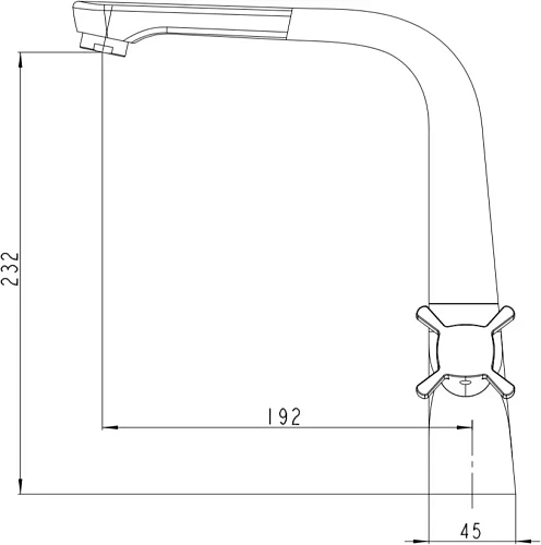 Смеситель для кухни Kaiser Cuatro 58033 Смеситель для кухни Kaiser Cuatro 58033