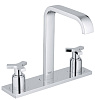 Картинка анонса товара «смеситель для раковины grohe allure с донным клапаном на 3 отверстия, хром (20143000)»