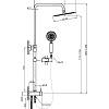 Душевая стойка BelBagno ANCONA ANCONA-DOC2FD-CRM хром Душевая стойка BelBagno ANCONA ANCONA-DOC2FD-CRM хром