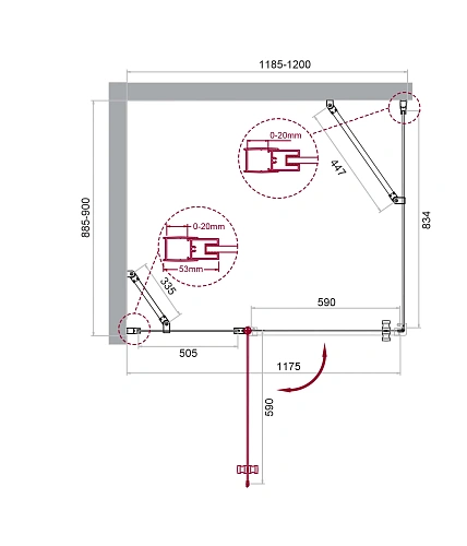 Душевой уголок BelBagno ETNA-AH-12-120/90-C-Cr 120x90 см, профиль хром, стекло прозрачное Душевой уголок BelBagno ETNA-AH-12-120/90-C-Cr 120x90 см, профиль хром, стекло прозрачное