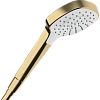 Душевая лейка Hansgrohe Croma Select E 1jet 26814990, полированное золото