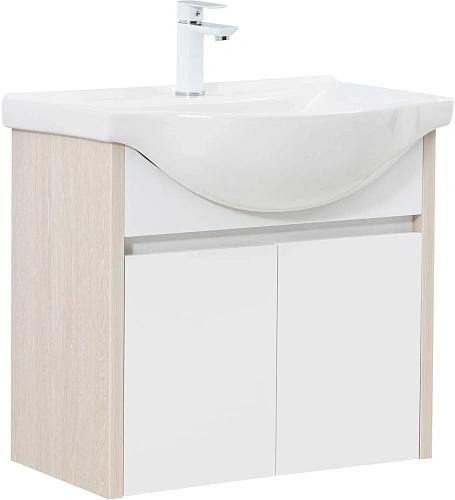 Тумба под раковину Aquanet Сидней 65 00345123 дуб атланта/белый Тумба под раковину Aquanet Сидней 65 00345123 дуб атланта/белый
