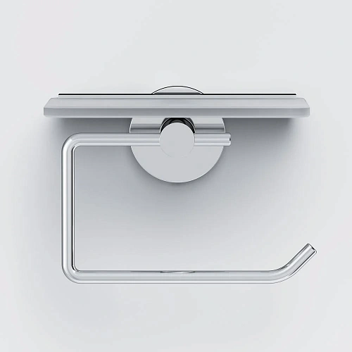 Держатель туалетной бумаги AM.PM X-Joy A85A341500 с полкой, хром Держатель туалетной бумаги AM.PM X-Joy A85A341500 с полкой, хром